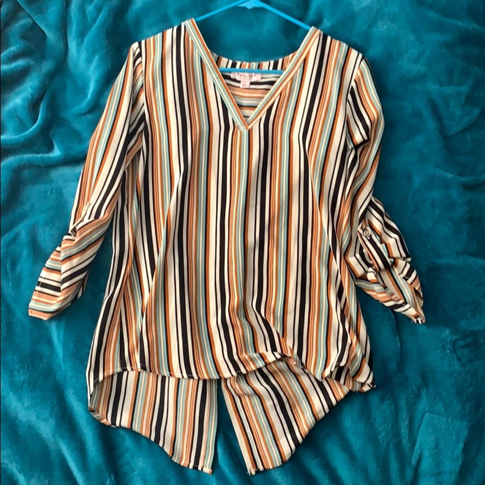 Tempted Los Angeles Striped blouse Large